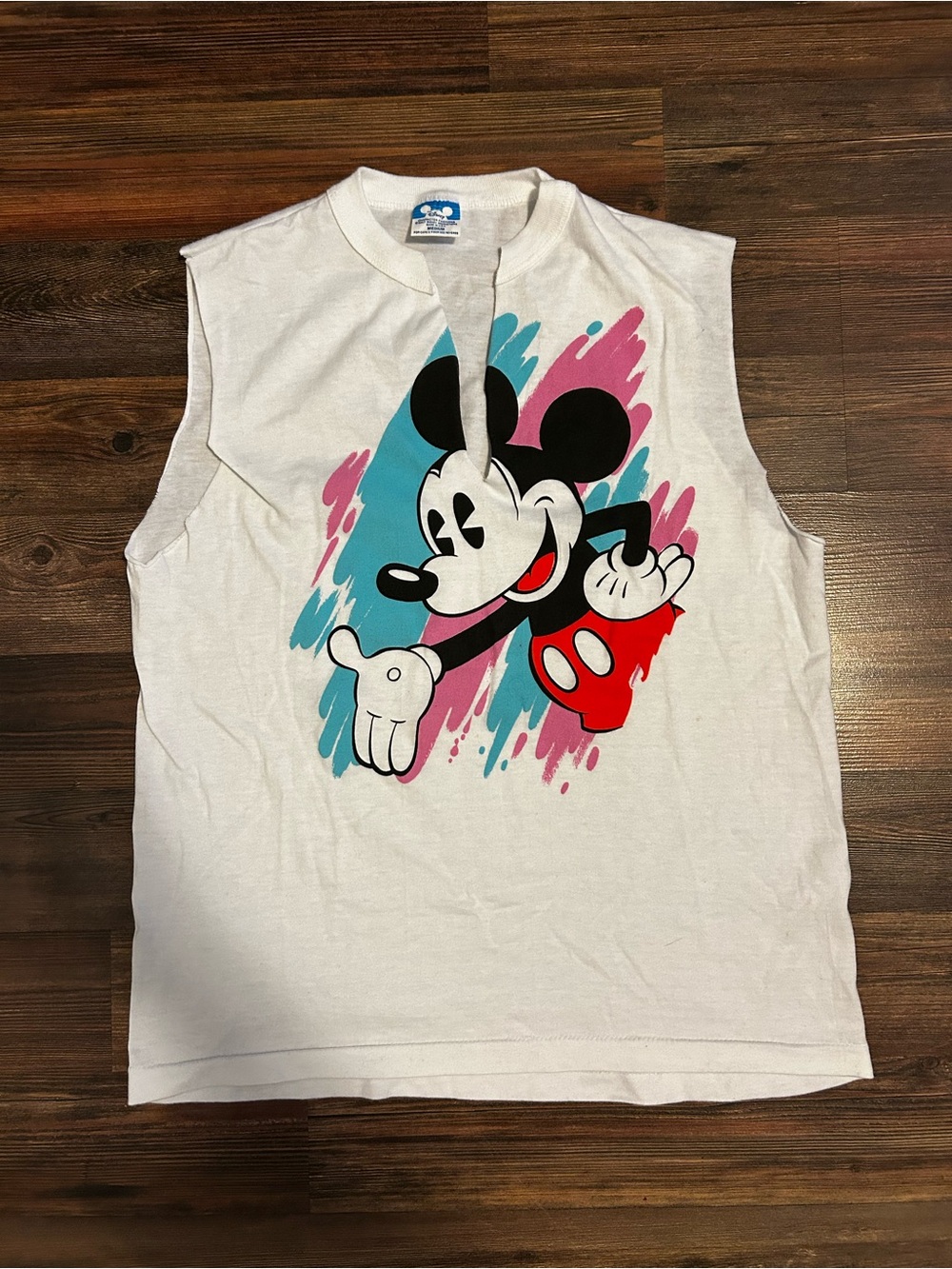 Distressed Vintage 80’s Mickey Tank Top
